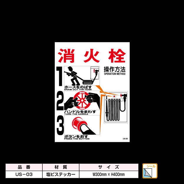 Rakuten - 消火栓使用方法 操作方法 5種類 塩ビステッカー シールタイプ 職場 倉庫 マンション 工場等の消火栓設備に 注意看板 サイン 案内 案内標識 消防 防災 サインステッカー ステッカー シール 消防用 丈夫 長持ち（沖縄 北海道 離島は別途送料必要 社名を記入下さい)