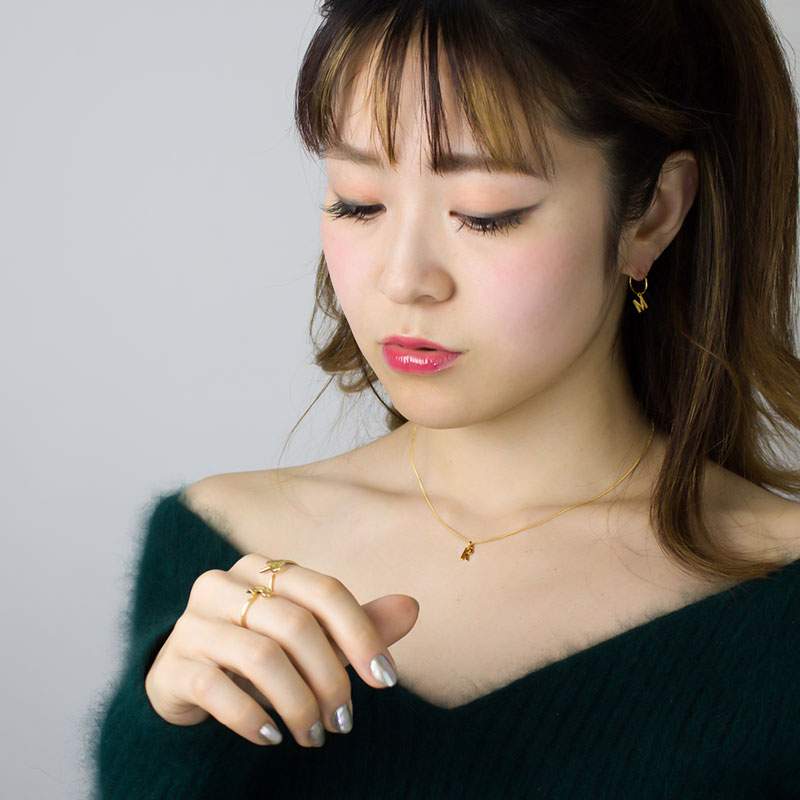 【OUTLET】RACHEL JACKSON レイチェル ジャクソン ネックレス イニシャル ペンダン...