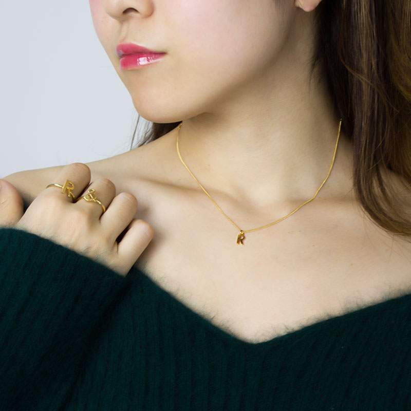 【OUTLET】RACHEL JACKSON レイチェル ジャクソン ネックレス イニシャル ペンダン...