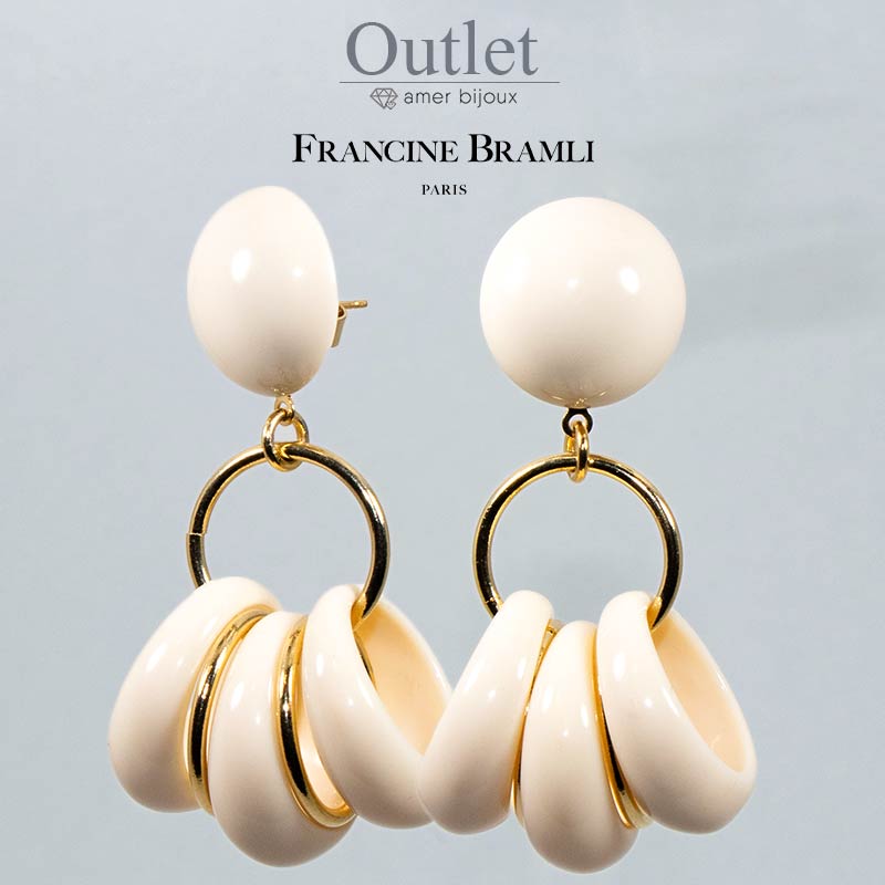 yOUTLETzFRANCINE BRAMLI PARIS tV[ku / sAX CO / AEgbg C|[g tX AN y 傫 h AC{[ / outlet-fbp-03 / Amer Bijoux