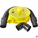 【500円クーポン配布中!】Delmar Tools(デルマーツールズ) 薄型ダストセパレーター ウェット/ドライショップの掃除機用 99%の効率 90°アダプターと2.5インチのホースが付属 5ガロンのバケツに数秒で取り付け可能 最大吸引力
