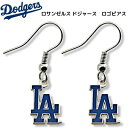 ロサンゼルス ドジャース MLB "LA" スクリプト ロゴ ピアス アクセサリー Los Angeles Dodgers ギフト 野球 イヤリング 公式ライセンス