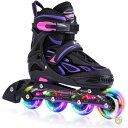 【全品1000円割引★オープン記念】2pm Sports ジュニア インラインスケート 子供用 Inline skate 初心者向け 本格的な仕様 サイズ調整可...