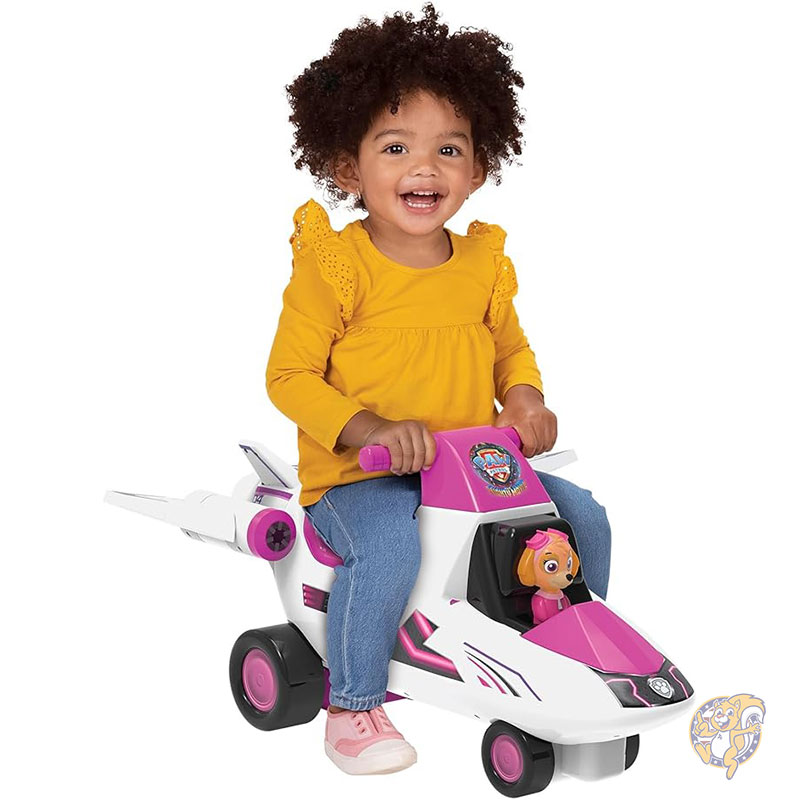 【1000円クーポン25日〜】パウ・パトロール プッシュ・ライド・オン マイティ・ムービー スカイのマイティ・ジェット・ライドオン 音楽と効果音付き 乗り物おも...