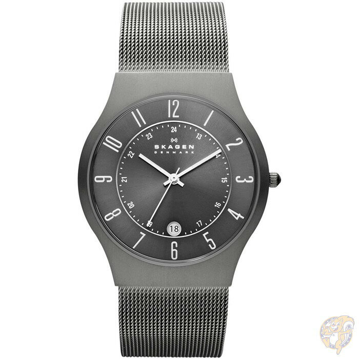 【5日1000円クーポン!10名様】スカーゲン メンズ サンドバイ チタン&ステンレス メッシュカジュアルウォッチ Skagen 腕時計 送料無料