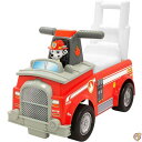 Paw Patrol Marshall ファイヤートランクライドオン インタラクティブライドオン ライトとサウンドエフェクト付き シートが開いて収納力を増やす 前面に3Dマーシャルキャラクター