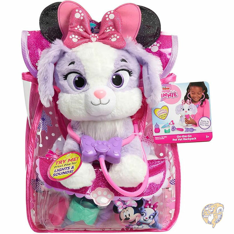 【クーポン配信中】ディズニー Disney ジュニア ミニーマウス オンザゴー ペット獣医 バックパックセット ドレスアップ お医者さんごっこ遊び 3歳以上向け...