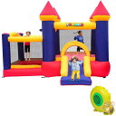 【全品1000円割引★オープン記念】JOYMOR バウンスハウス ブロワー付き 滑り台 幼児1-3人用 エアー遊具 イベント 誕生日会 室内屋外 遊具 持ち運び...