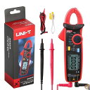 UNI-T クランプマルチメーター AC/DC電圧 AC/DC電流 抵抗 周波数 容量 温度 NCV 真のRMS測定 LCDバックライト付き 送料無料