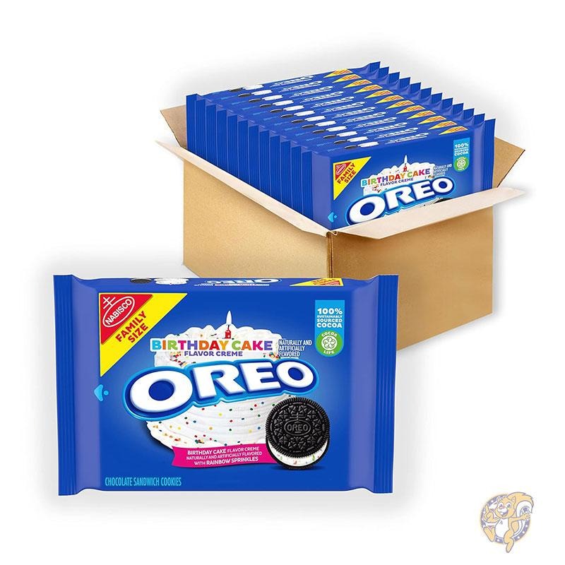 【クーポン配信中】OREO オレオ 誕生日ケーキ味 バースデーケーキ クリームチョコレート クッキー 12個セット 変り種 オレオクッキー まとめ買い アメリカ...
