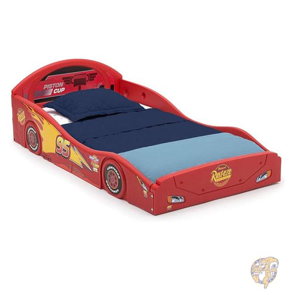 【ポイント3倍20時28時間】ディズニー ピクサー カーズ 幼児用ベッド ガードレール付き ライトニング マックィーン Delta Children デルタチルドレン 子供用ベット Disney Pixar Cars　マットレスは付属していません