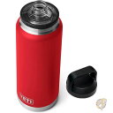 YETI イエティ ランブラー 水筒 Rambler 36オンス ウォーターボトル ステンレススチール レスキューレッド