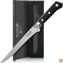【全品1000円割引★オープン記念】CUTLUXE 骨取り&フィレナイフ - 6インチ デボーニングナイフ 肉のトリミングに最適 ドイツ製高炭素鋼製のカミソリの鋭い刃(4)