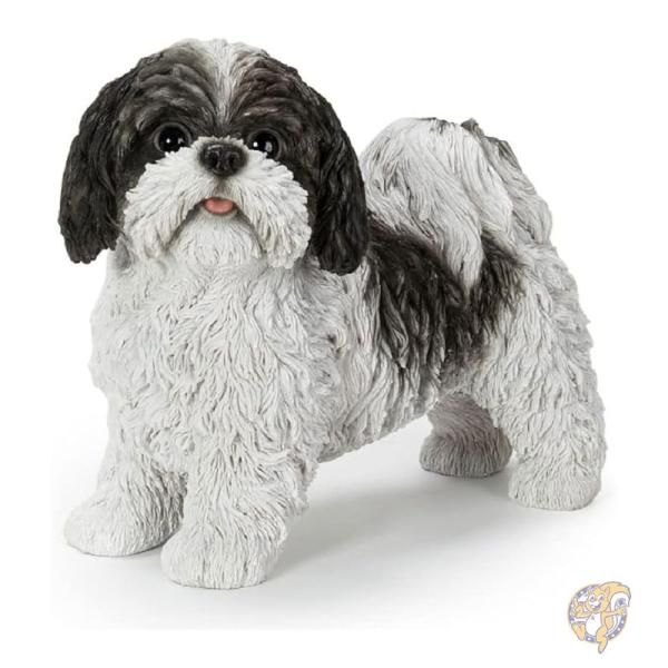 【ポイント3倍20時28時間】シーズー 置物 スタンディング ドッグ 像 インテリア 屋内外デコレーション 87672-BK Hi-Line Gift Ltd 犬 イヌ