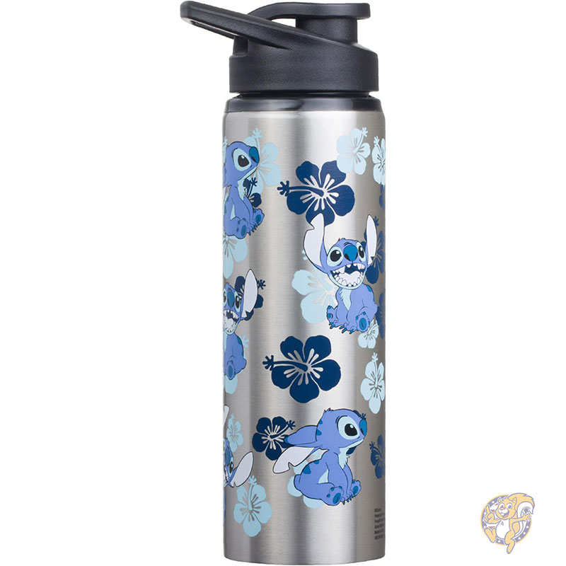 【1000円クーポン25日〜】ディズニー リロ&スティッチ 水筒 二重壁ステンレススチールウォーターボトル 25オンス 739ml シルバーバッファロー Sil...