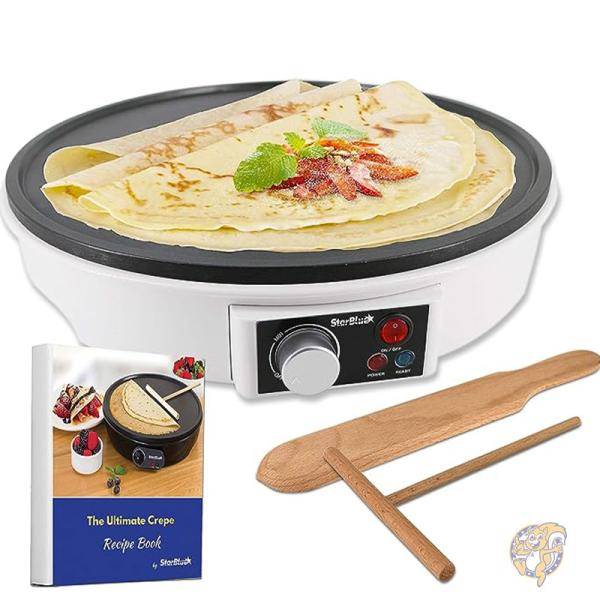【クーポン配信中】クレープメーカー ホットプレート キッチン用品 ホワイトSB-BLA03A StarBlue スターブルー