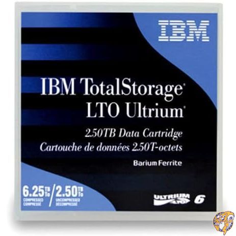 5-Pack IBM LTO 6 Ultrium 00V7590 (2.5/6.25 TB) データカートリッジ