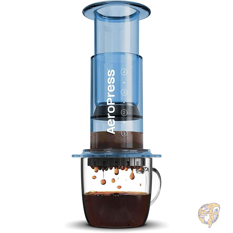エアロプレス AeroPress ポータブルコーヒーメーカー クリアブラックコーヒープレス フレンチプレス エ..