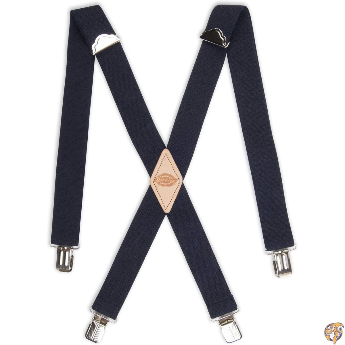 Dickies ディッキーズ メンズ サスペンダー ネイビー クロス構造 幅3.5cm 並行輸入品 海軍 Free Size