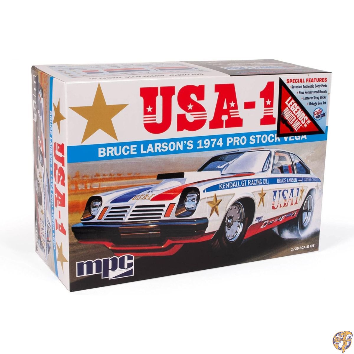 【20名様888円クーポン配信】MPC 1/25 USA-1 ブルース・ラーソン 1974 プロストック ベガ プラモデル M..