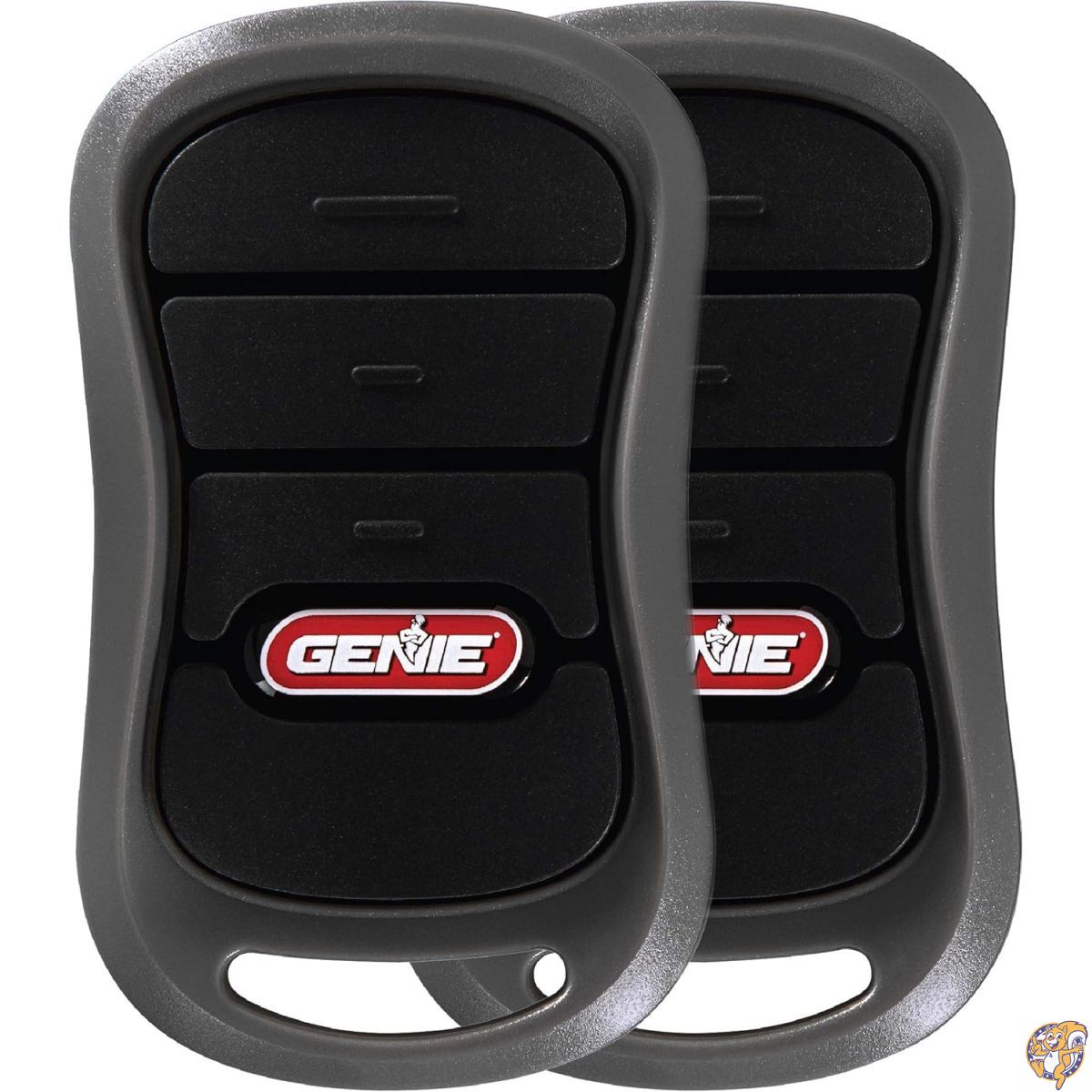 Genie 3ボタンガレージドアオープナーリモコン (2個パック) - 各リモコン 最大3つのGenieガレージドアオープナーに対応 Intellicodeガレージドアオープナーにのみ対応 モデルG3T-R