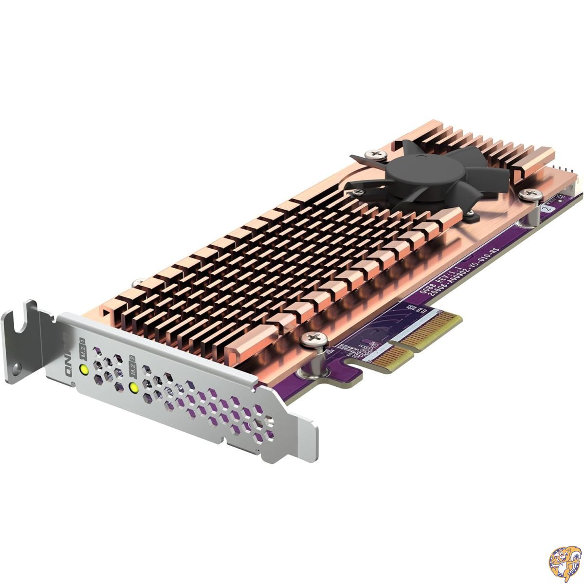 【20名様888円クーポン配信】QNAP QM2-2P-344A デュアル M.2 PCIe SSD拡張カード、最大2つのM.2 2280/2..