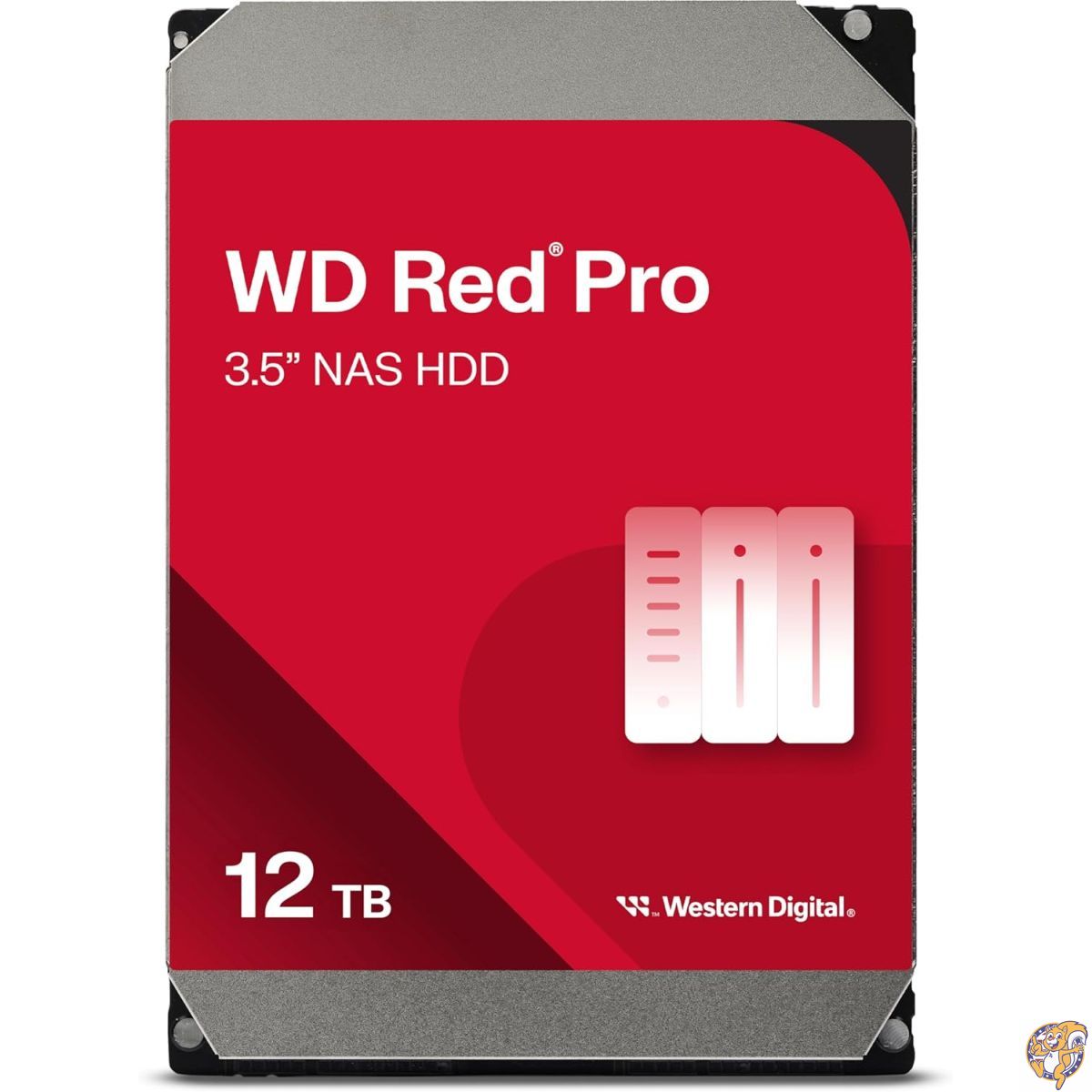 Western Digital 12TB WD Red Pro NAS 内蔵ハードドライブ HDD - 7200 RPM、SATA 6 Gb/s、CMR、512MBキャッシュ、3.5インチ WD122KFBX