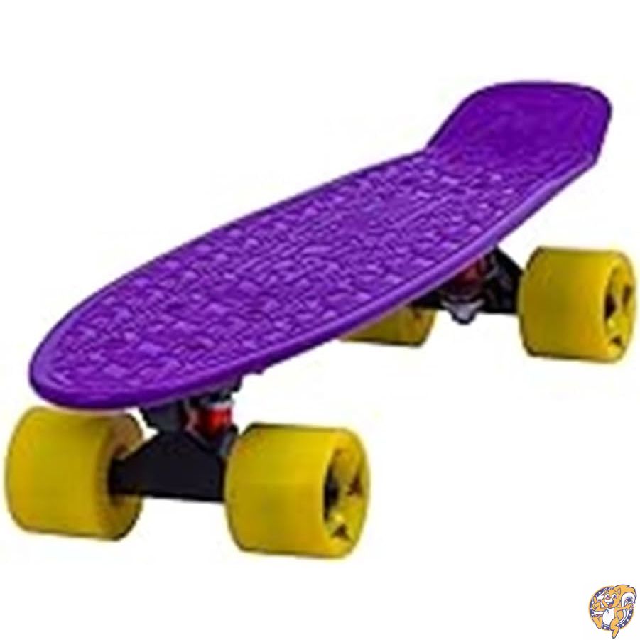 (Purple) - Flybar 60cm Plastic Grip Tape Cruiser Skateboard Complete