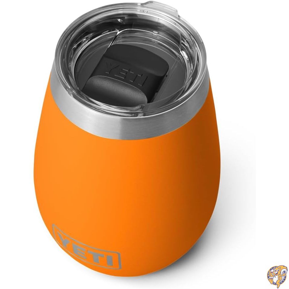 Rambler 10 oz Wine Tumbler, Vacuum Insulated, Stainless Steel with MagSlider Lid, King Crab