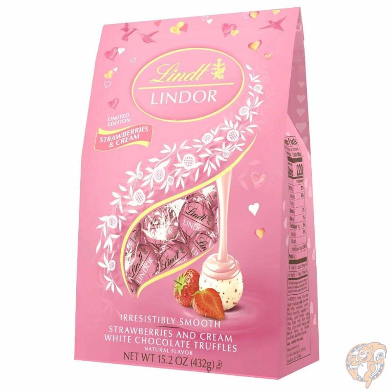 リンツ Lindt バレンタイン リンドール Lindor ストロベリー＆クリームStrawberr ...