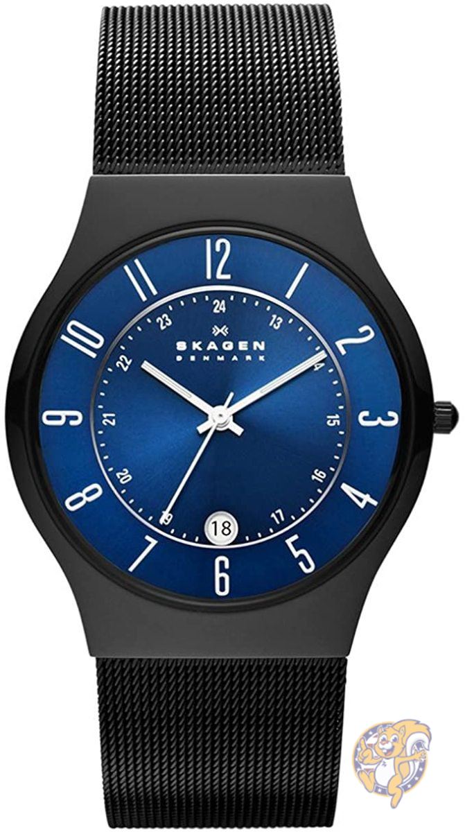 スカーゲン 腕時計（メンズ） 【最大1000円クーポン！スーパーセール】メッシュカジュアルクォーツ時計 Skagen T233XLTMN メンズチタンステンレススチール 送料無料