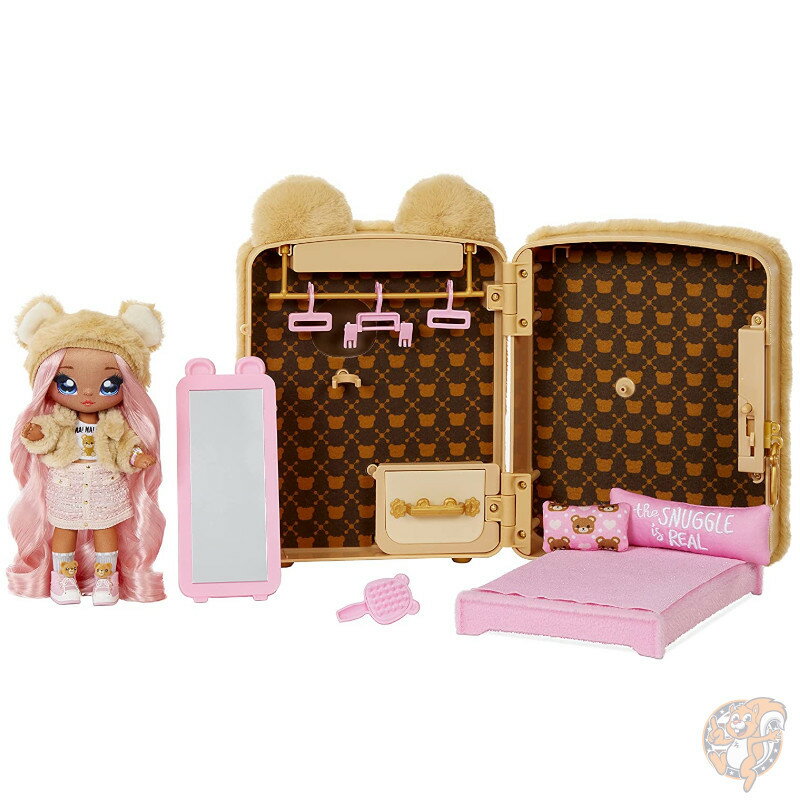 ナナナ サプライズ 3-in-1 バックパック ベッドルーム プレイセット Sarah Snuggles 人形 着せ替え くま Na Na Na Surprise Doll アメリカおもちゃ