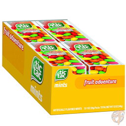 ティックタック Tic Tac Mints フルーツアドベンチャー 60粒(29g)×12個入り フレッシュブレスミント 送料無料