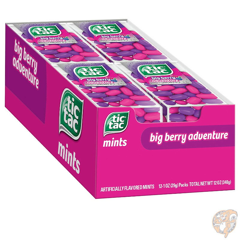 ティックタック Tic Tac Mints ビッグベリーアドベンチャー 60粒(29g)×12個 フレッシュブレスミント 送料無料