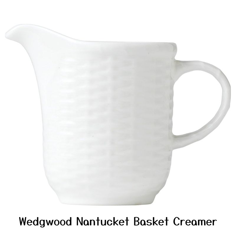 åå ʥ󥿥åȥХå ꡼ޡ Wedgwood Nantucket Basket Creamer 6.25 oz 185ml White ꥫ͢