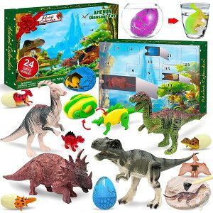 恐竜 クリスマス アドベントカレンダー 24日 クリスマスカウントダウン 恐竜おもちゃ入り 男の子 アメリカ輸入品 送料無料 ギフト