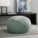 Madison Park Kelsey Round Pouf Ottoman Seafoam }fB\ p[N Ibg}AJAƋ@AJAG 