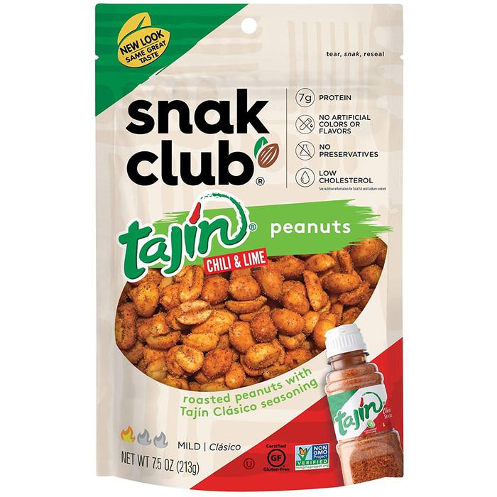 Snak Club タヒン チリ&ライム ピーナッツ 7.51oz 6パック