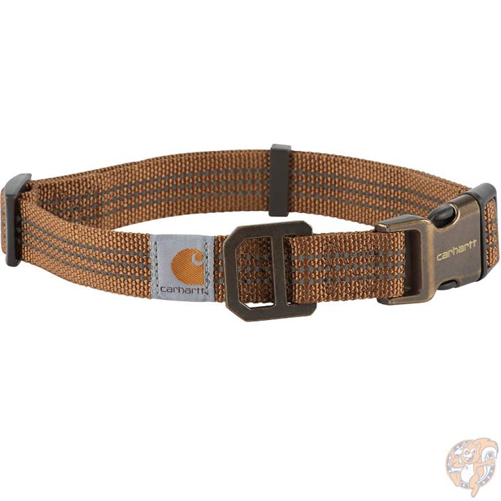 カーハート Carhartt ドッグカラー 犬用 首輪 Lサイズ ペット用品 ブラウン Brown/Brushed Brass 犬用品 プレゼント