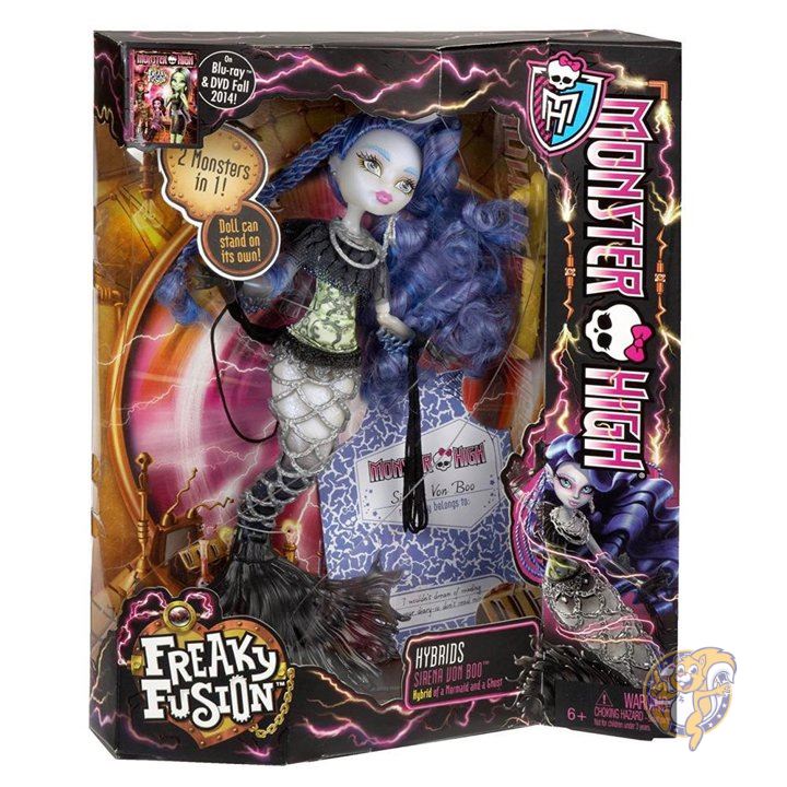 Monster High モンスターハイ Freaky Fusion - Hybrids - Sirena Von Boo Doll 人形 ドール 並行輸入 送料無料