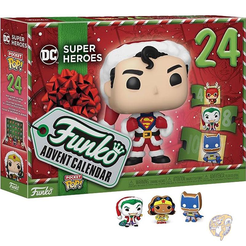 アドベント カレンダー DC スーパー ヒーローズ フィギュア付き イベント装飾 マルチカラー 73077 Funko ファンコ クリスマスカウントダウン おもちゃ入り