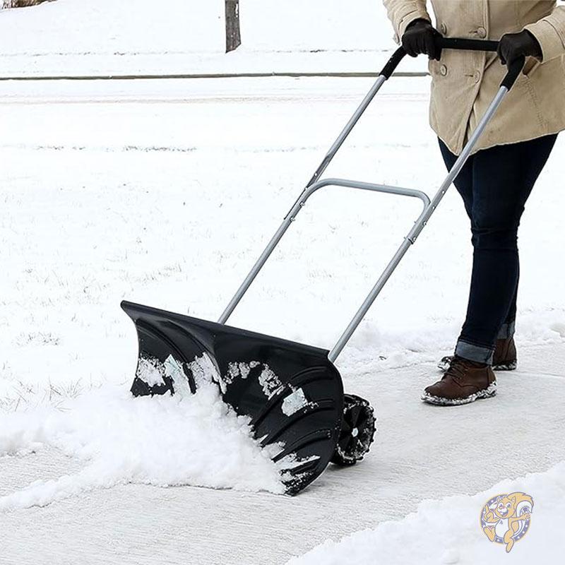 除雪機 スノーシャベル 雪かき 車輪 ホイール付き RIC-