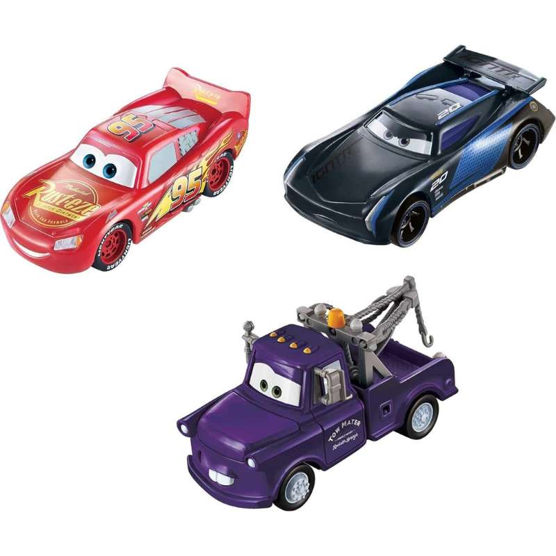マテル ディズニー ピクサー カーズ ライトニング マックィーン メーテル ジャクソン ストームの3パック Mattel Disney Pixar Cars Toys 海外おもちゃ