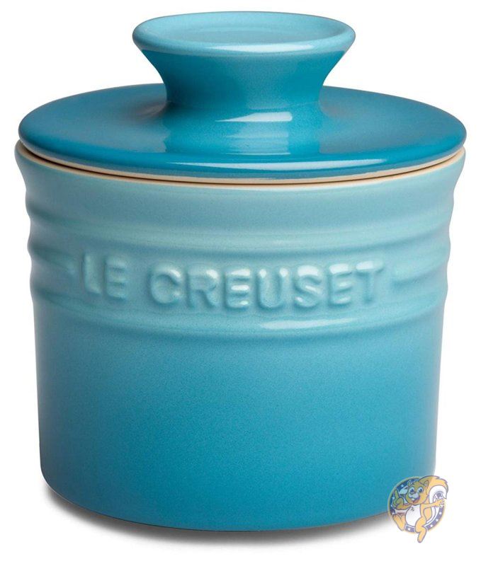 ル・クルーゼ 【最大1000円クーポン！スーパーセール】ル クルーゼ Le Creuset バター クロック カリビアン 保存 常温 食洗機対応 並行輸入品 送料無料