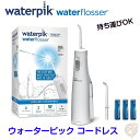 Waterpik ウォーターピック コードレス ウォーターフロッサー WF-02 口腔洗浄機　持ち運び可能 歯垢除去 水圧 歯茎 ブレース 歯科治療 歯科矯正　虫歯予防 Water Pick リテーナー 矯正装置 【アメリカ並行輸入】 送料無料