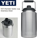 イエティ ランブラー ガロンジャグ YETI ステンレススチール 真空断熱 魔法瓶 3.7リットル YETI Rambler Gallon Jug Stainless Steel 送料無料