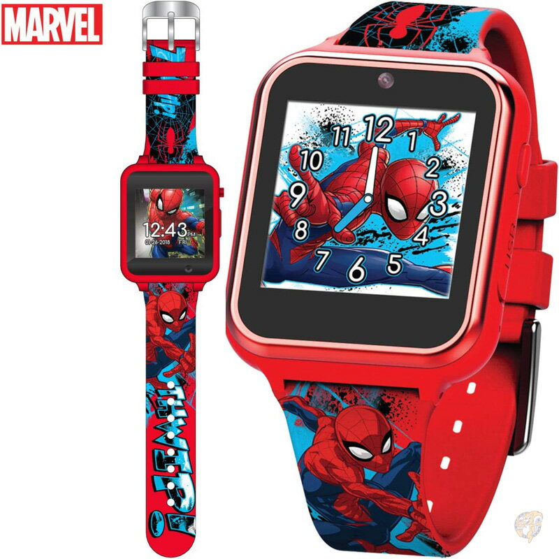 スマートウォッチ キッズ Marvel Spider-Man マーベル スパイダーマン タッチスクリーン スマートウォッチ 腕時計 SPD4588AZ 送料無料