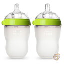 Comotomo Baby Bottle, Green, 8 Ounce, 2 Count by Comotomo sAi 