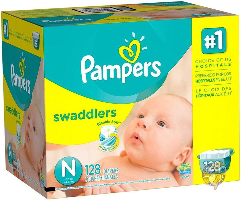 パンパース ベビーおむつ Pampers 新生児 サイズN テープタイプ 128枚入り 超ソフト