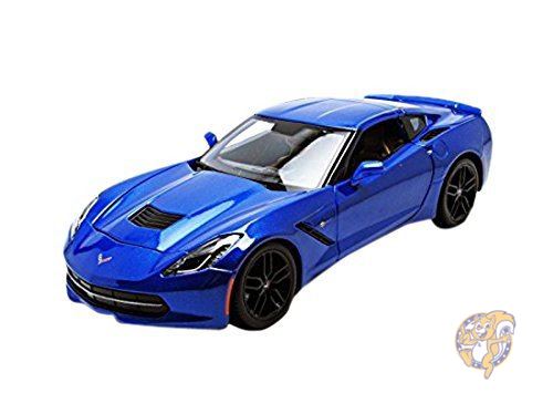 マイスト Maisto ミニカー ダイキャスト 2014 シボレー コルベット スティングレイ Z51 ブルー 1/18 31677 並行輸入品 送料無料